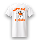 HEAVY DUTY OVERSIZED T-SHIRT-WHITE/ORANGE