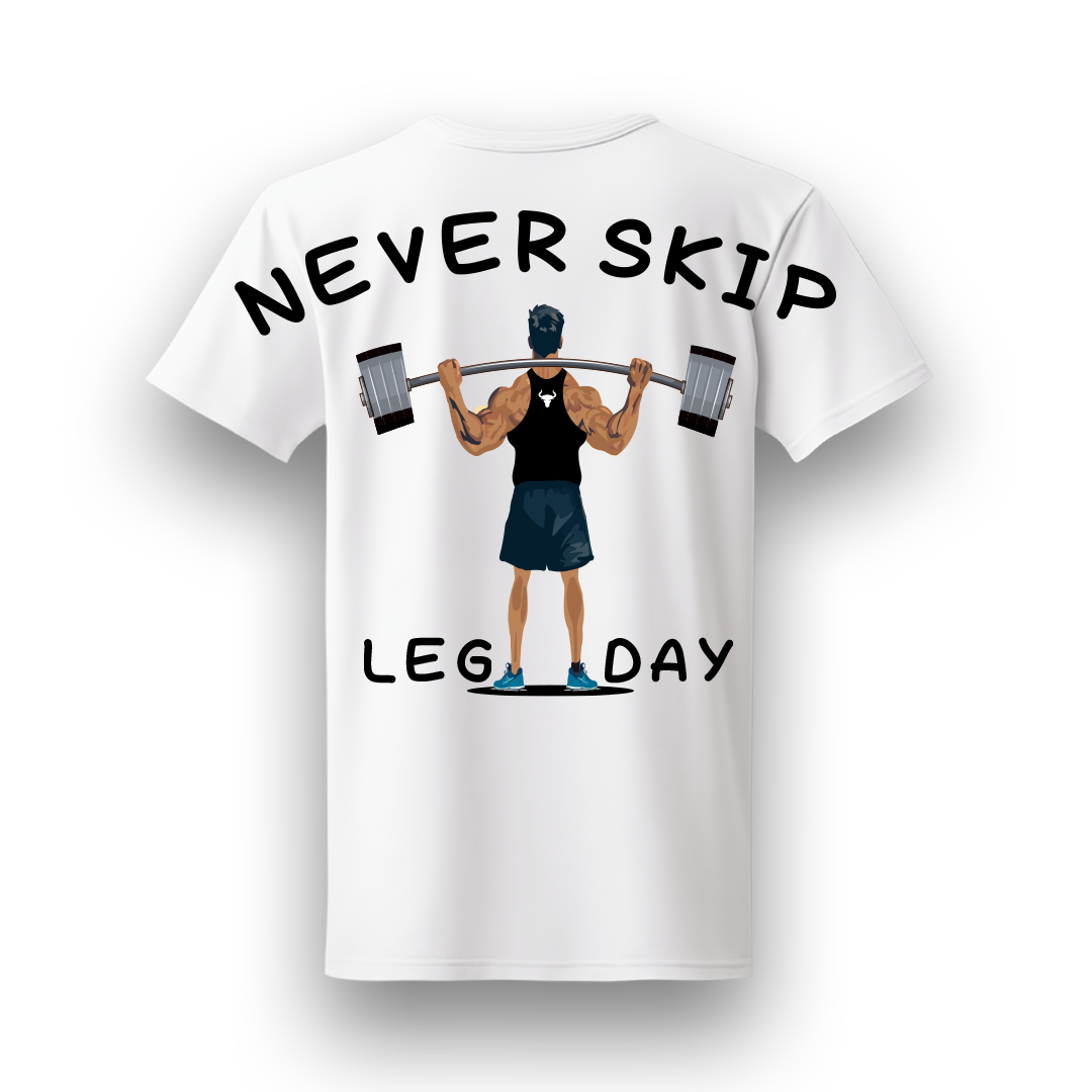 NEVER SKIP LEG DAY OVERSIZED T-SHIRT