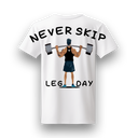 NEVER SKIP LEG DAY OVERSIZED T-SHIRT